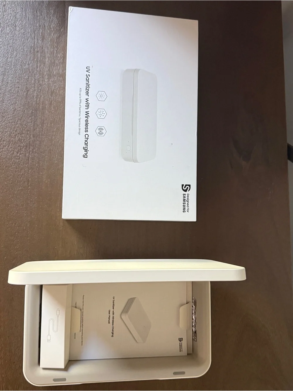 Samsung White UV Sanitizer with Wireless Charging